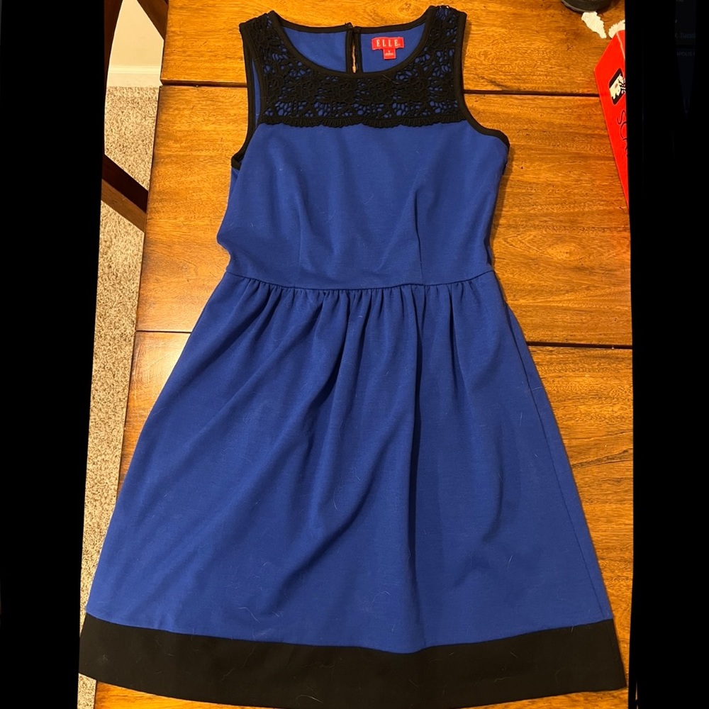 Blue and Black Elle dress